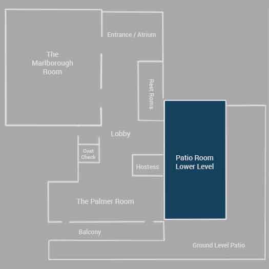 Patio room floor plan